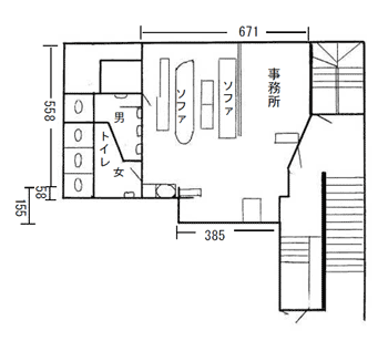 お茶コーナー図面